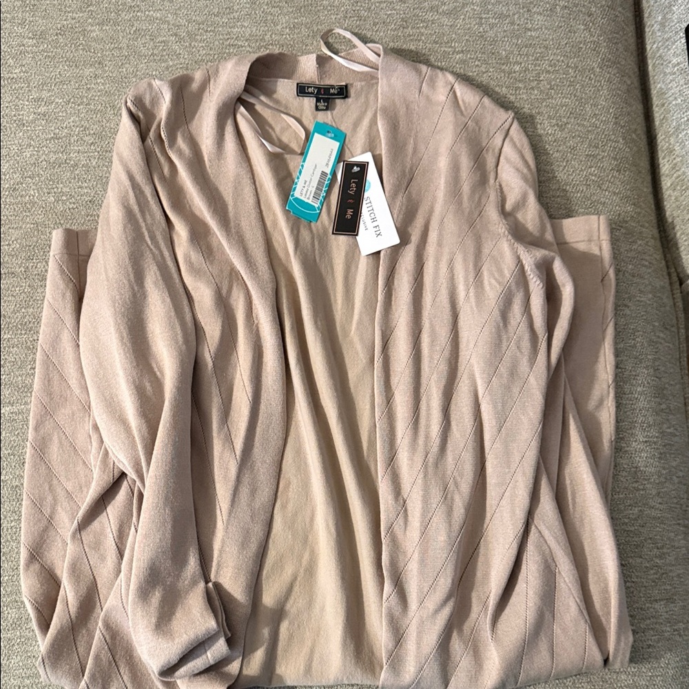 Lety & Me Women's Tan Cardigan